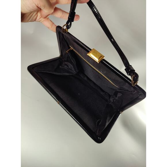 Vintage black patent leather bag - Picture 5 of 5